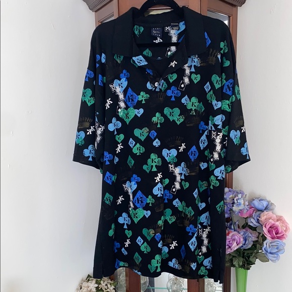 💋 Men’s Kani gold short sleeve dress or casual - Picture 1 of 6